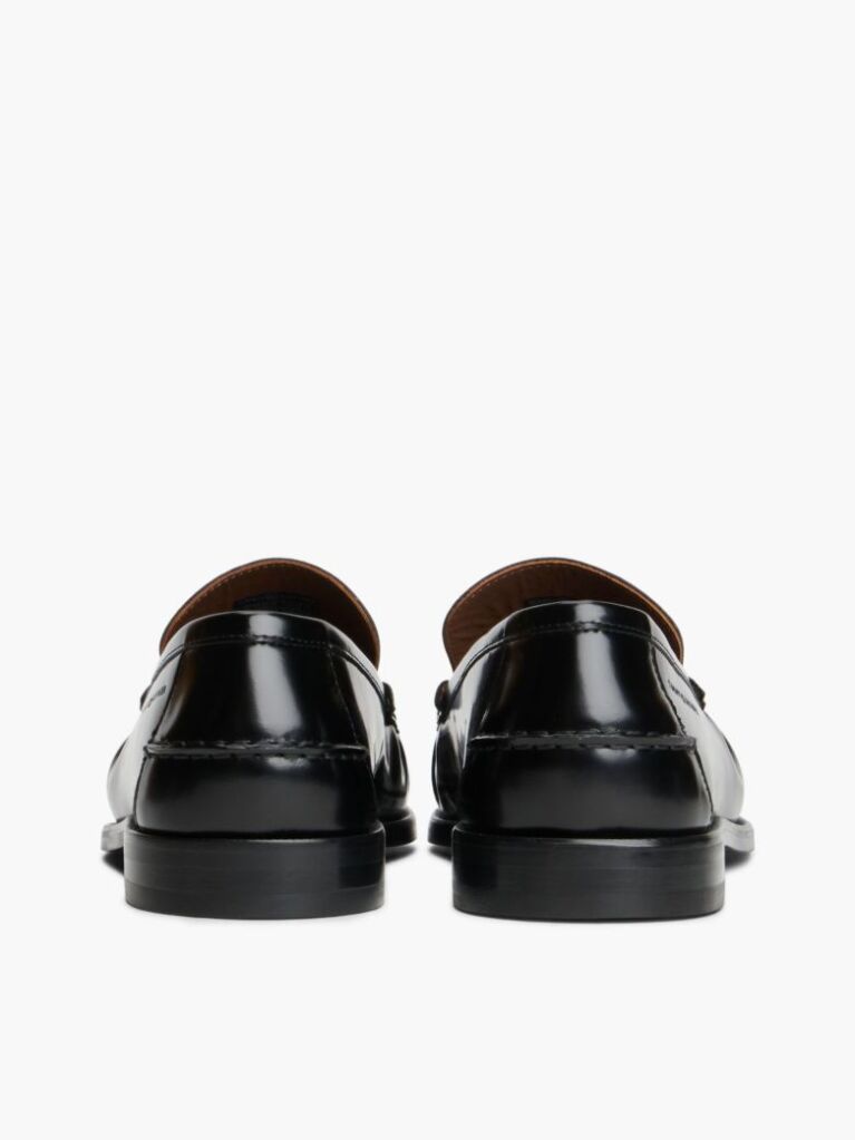 Μαύρο Δερμάτινα Loafers  Άνδρες