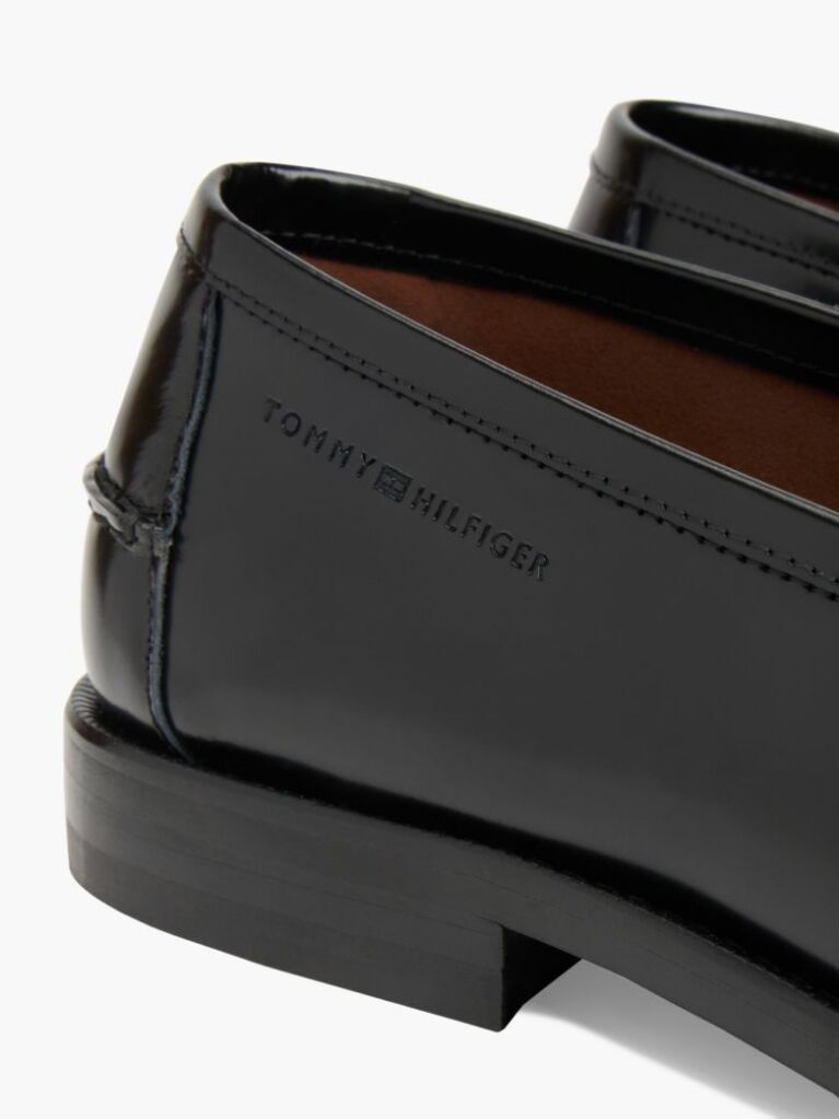 Μαύρο Δερμάτινα Loafers  Άνδρες