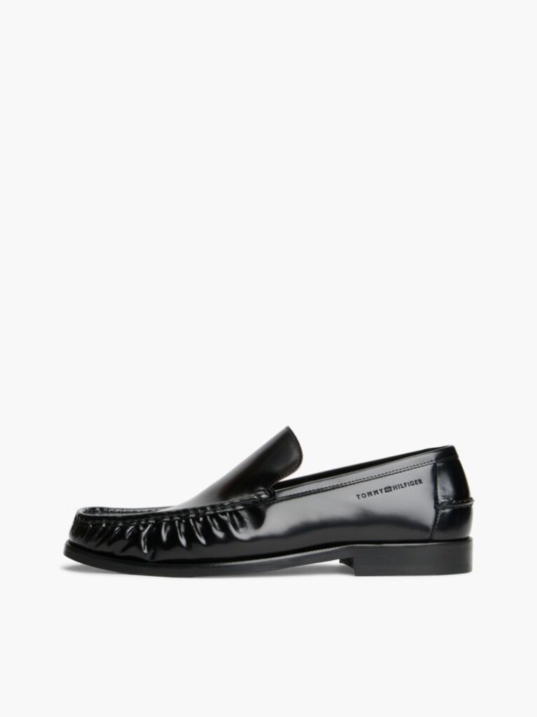 Μαύρο Δερμάτινα Loafers  Άνδρες