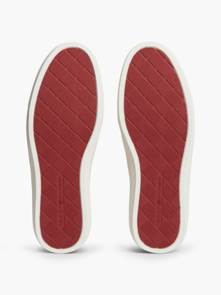 Καφέ Δερμάτινα Sneakers Με Cupsole   Άνδρες