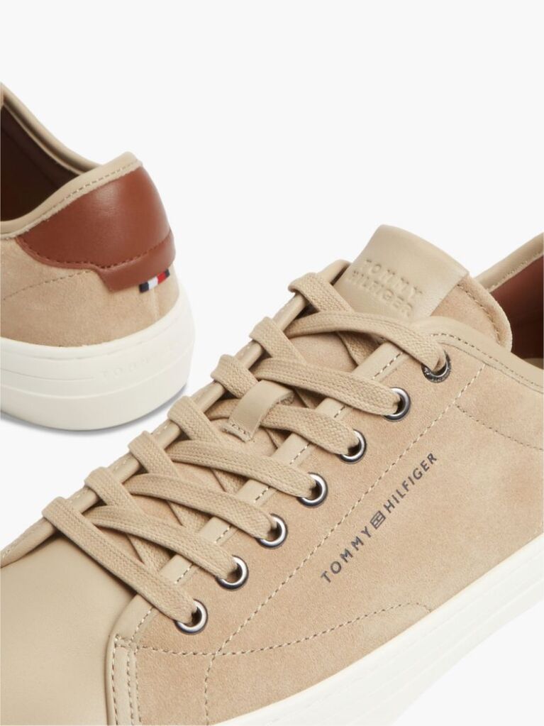 Μπεζ Σουέτ Sneakers Με Πάνελ Σε Αντίθεση  Άνδρες
