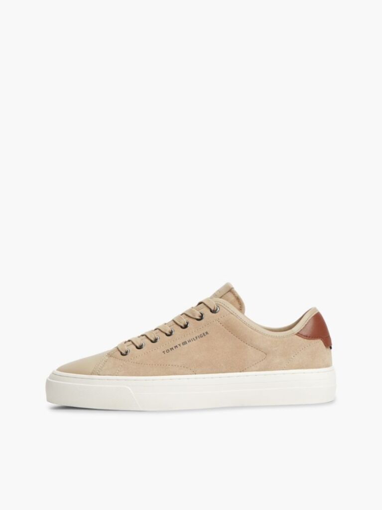 Μπεζ Σουέτ Sneakers Με Πάνελ Σε Αντίθεση  Άνδρες