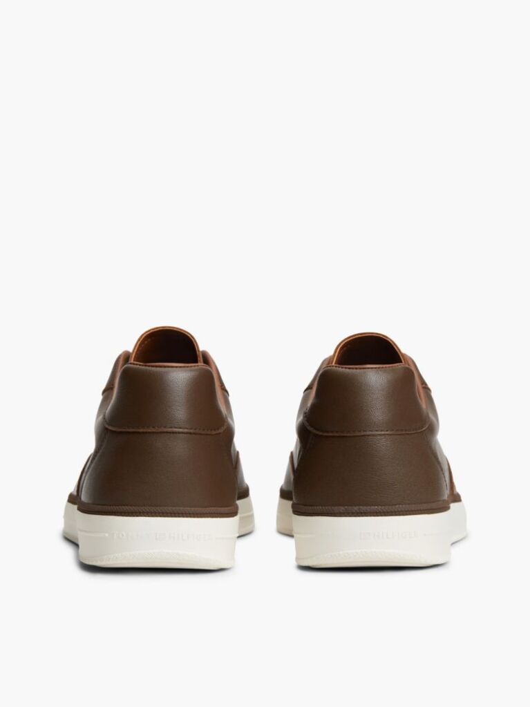 Brown New York Label Luxe Leather Sneakers  Men