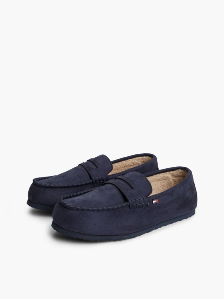 Blue Flag Embroidery Driver Slippers  Men