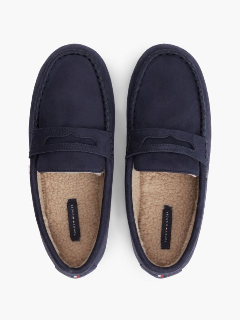 Blue Flag Embroidery Driver Slippers  Men