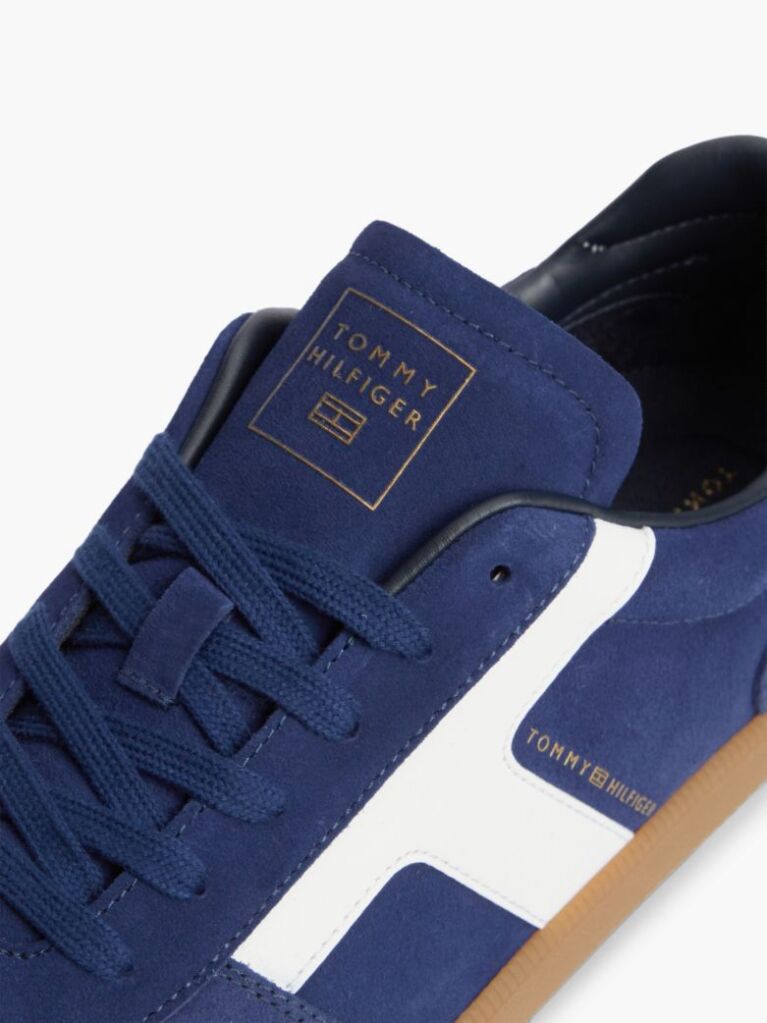 Μπλε Σουέτ Sneakers Με Υφασμάτινα Πάνελ  Άνδρες