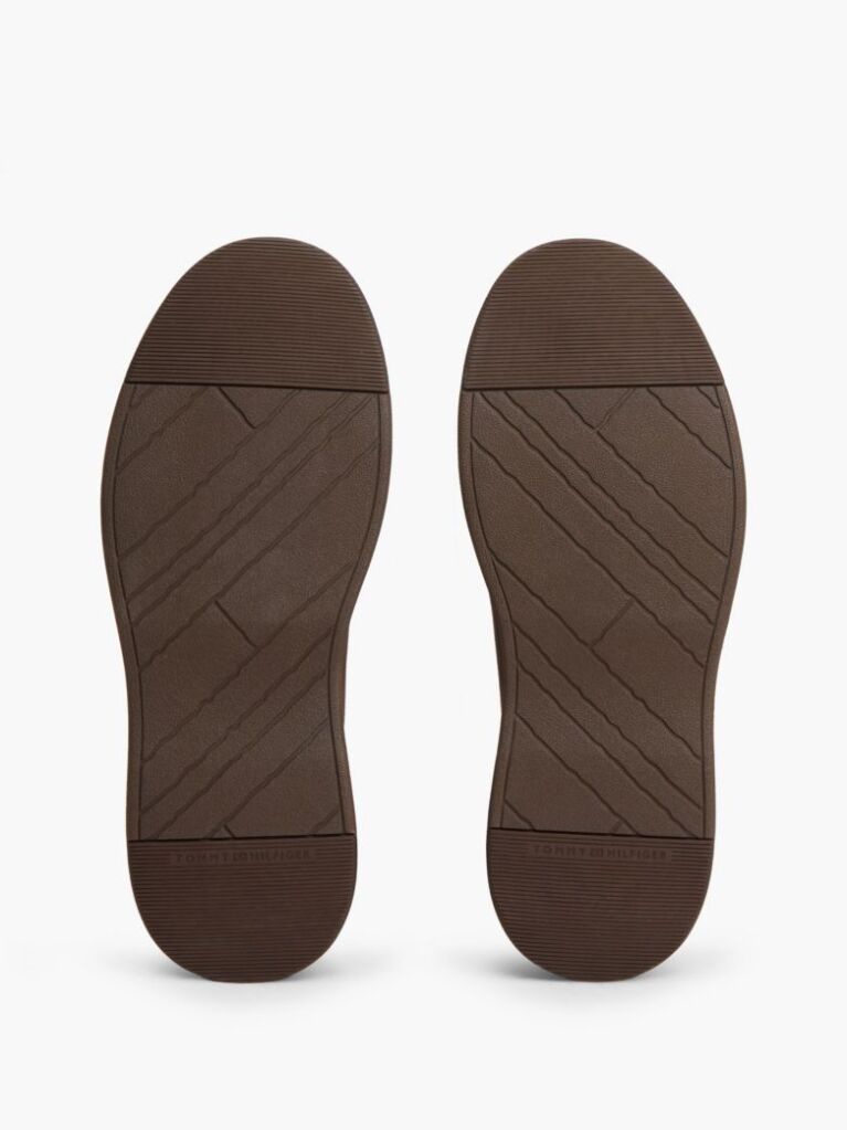 Brown Suede Flag Plaque Chukka Boots  Men
