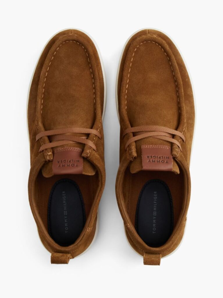 Brown Lightweight Suede Moc Toe Shoes  Men