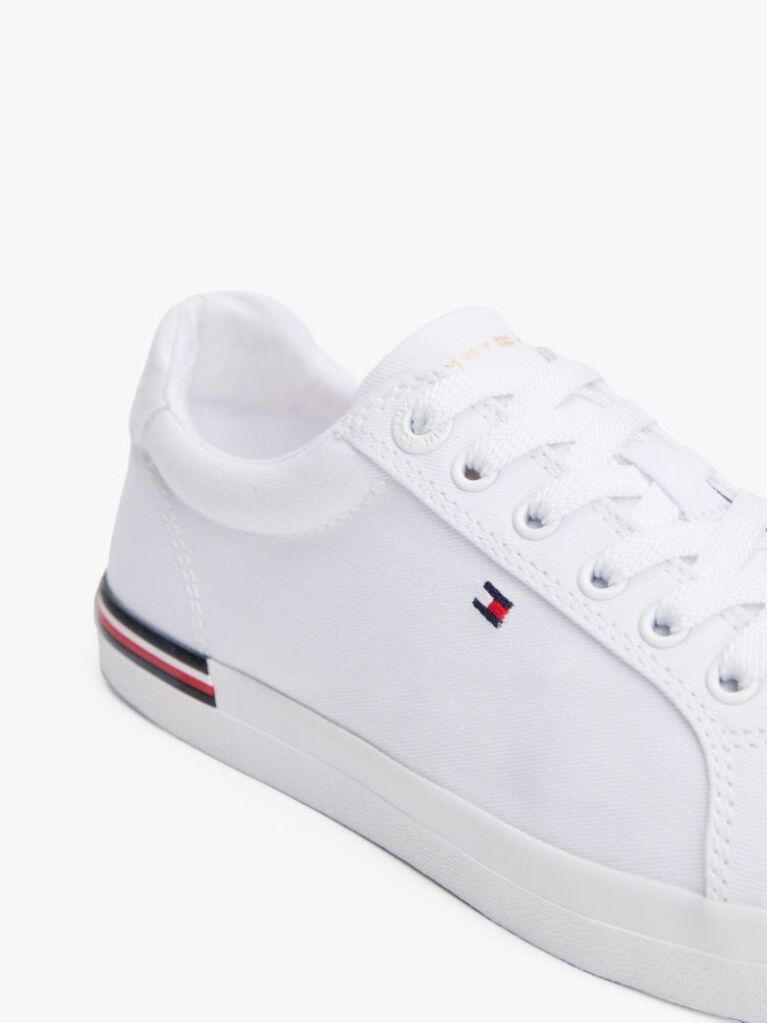 White Essential Signature Tape Trainers  Women
