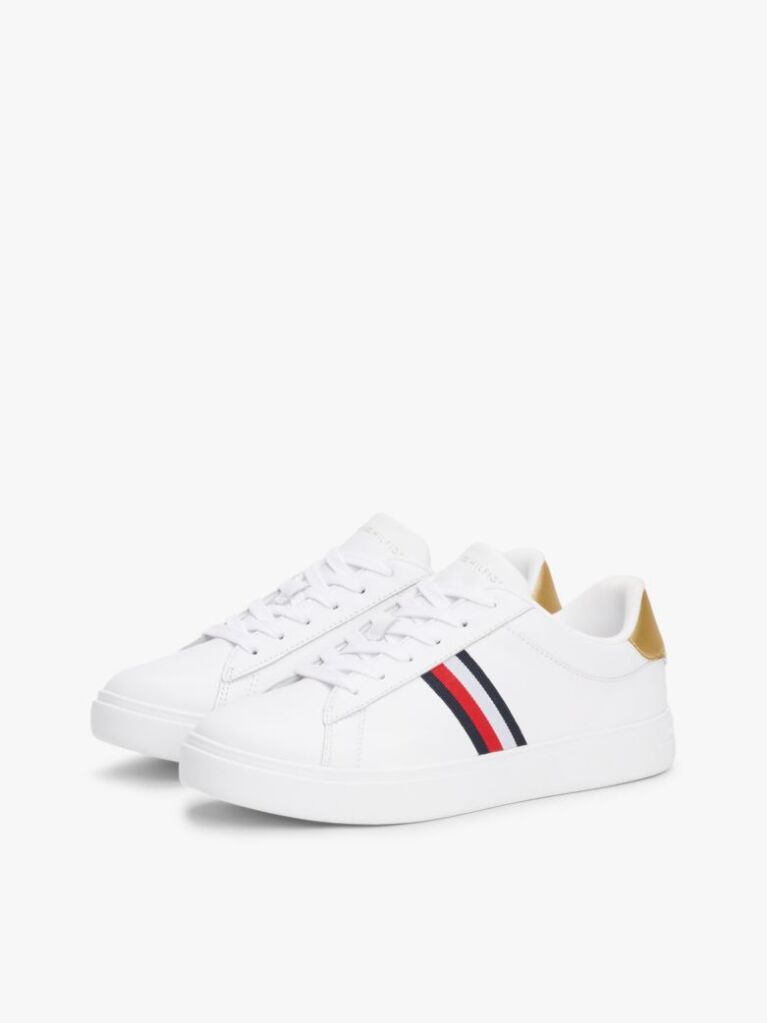 Άσπρο Essential Δερμάτινα Sneakers  Γυναίκες