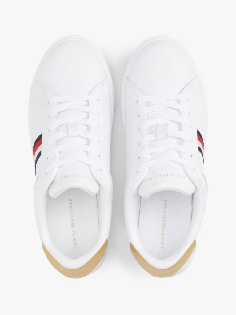 Άσπρο Essential Δερμάτινα Sneakers  Γυναίκες