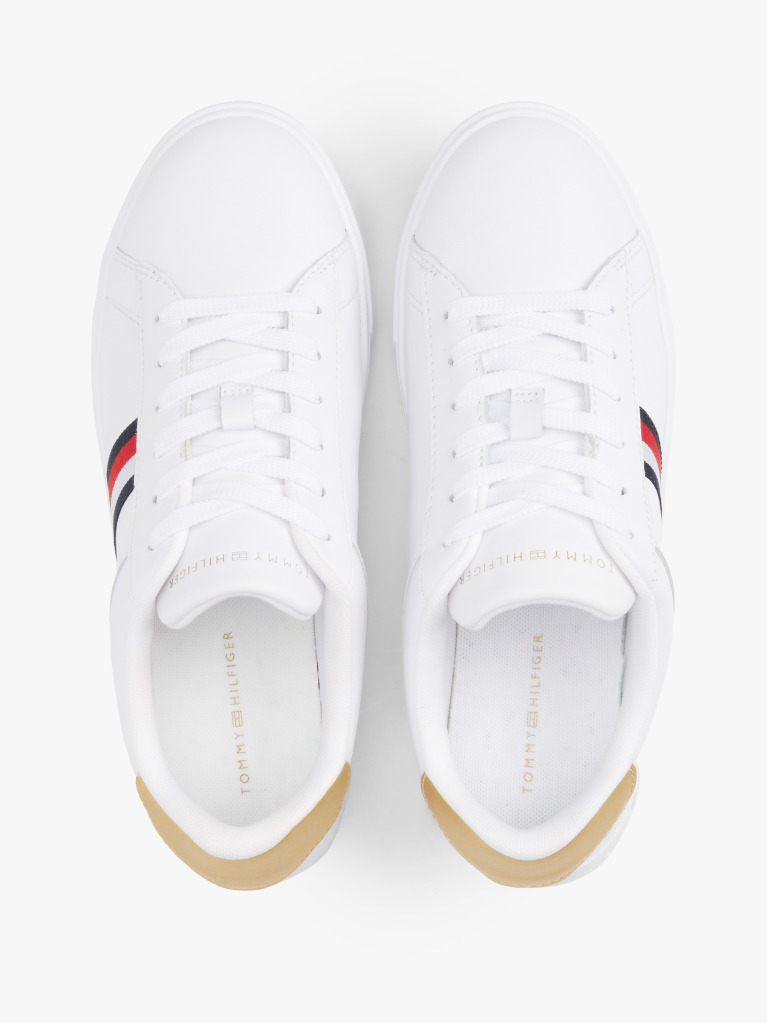 Άσπρο Essential Δερμάτινα Sneakers  Γυναίκες