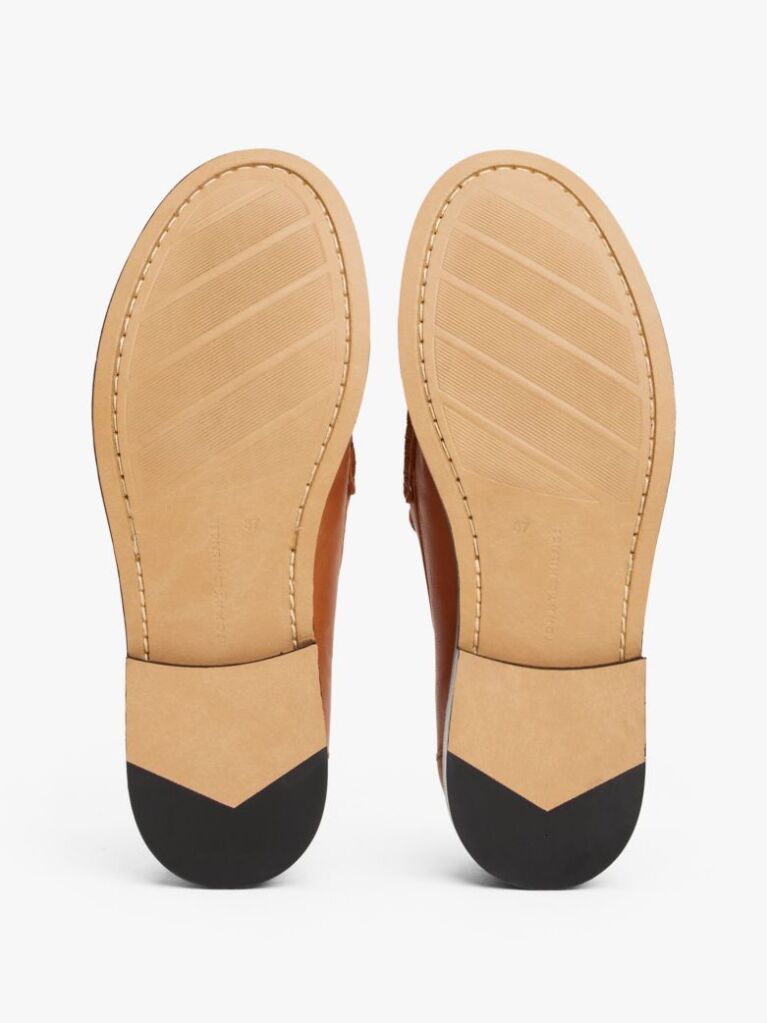 Καφέ Δερμάτινα Horsebit Loafers  Γυναίκες