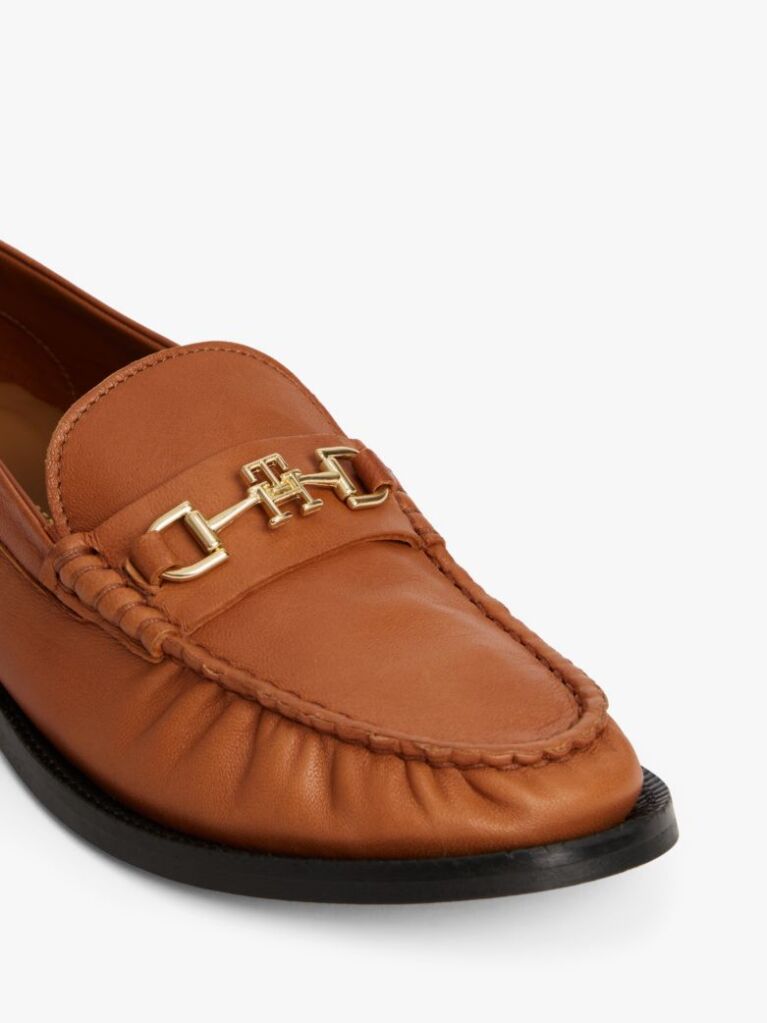 Καφέ Δερμάτινα Horsebit Loafers  Γυναίκες