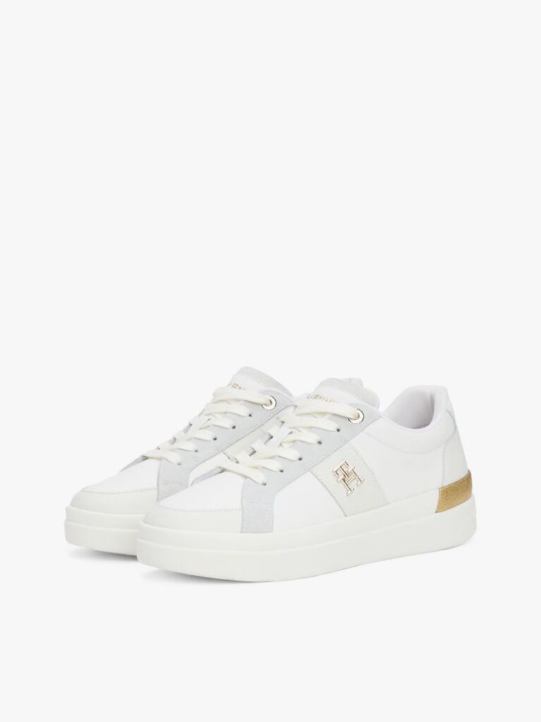 Άσπρο Δερμάτινα Sneakers  Γυναίκες