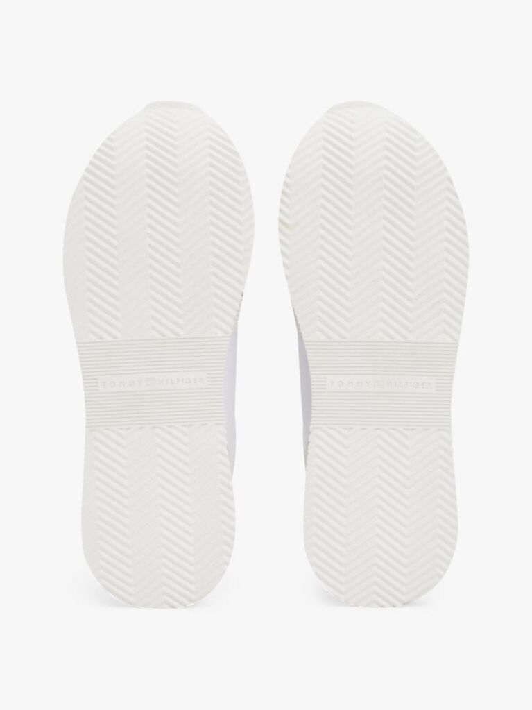 Μπεζ Δερμάτινα Sneakers Με Μεταλλικό Πάνελ  Γυναίκες