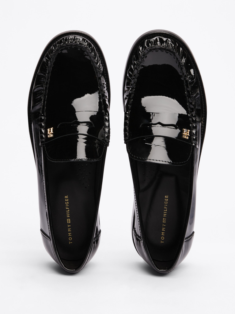 Μαύρο Δερμάτινα Loafers  Γυναίκες