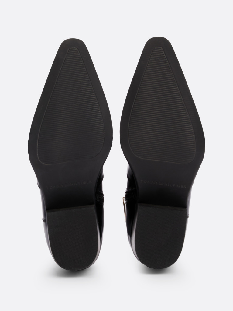 Black Leather Cowboy Boots  Women
