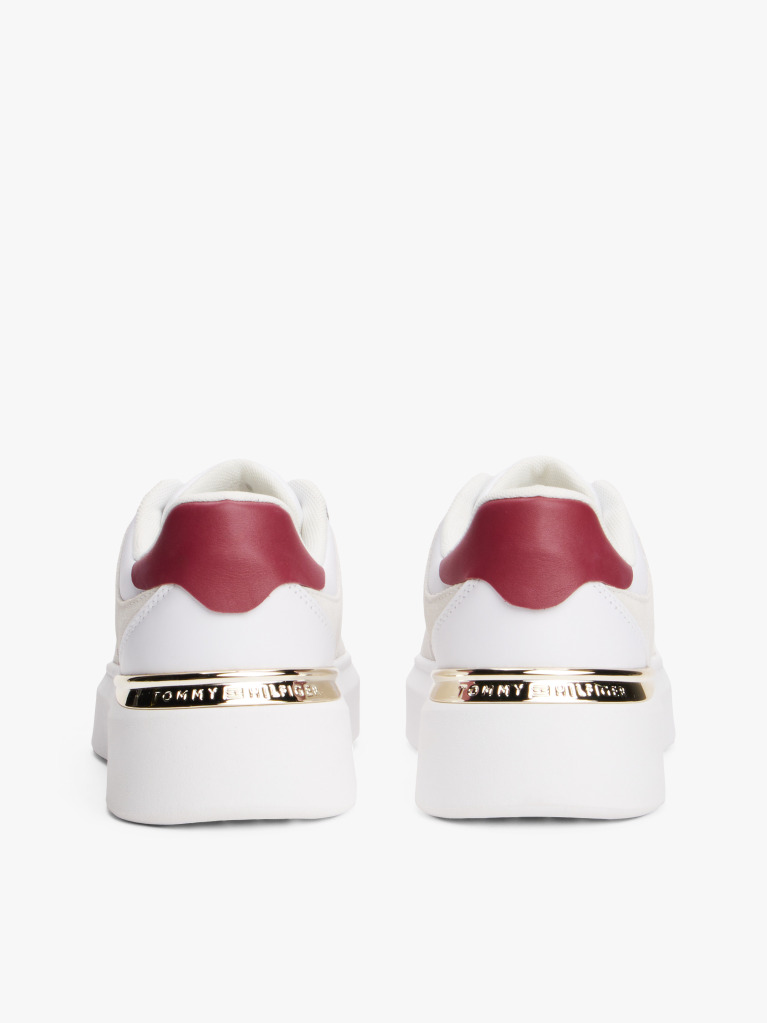 Άσπρο Sneakers Με Μίξη Υφών  Γυναίκες