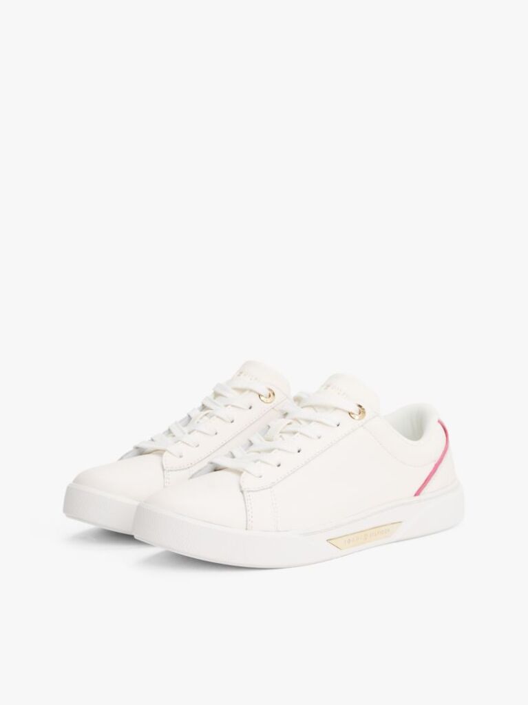 Άσπρο Δερμάτινα Sneakers  Γυναίκες