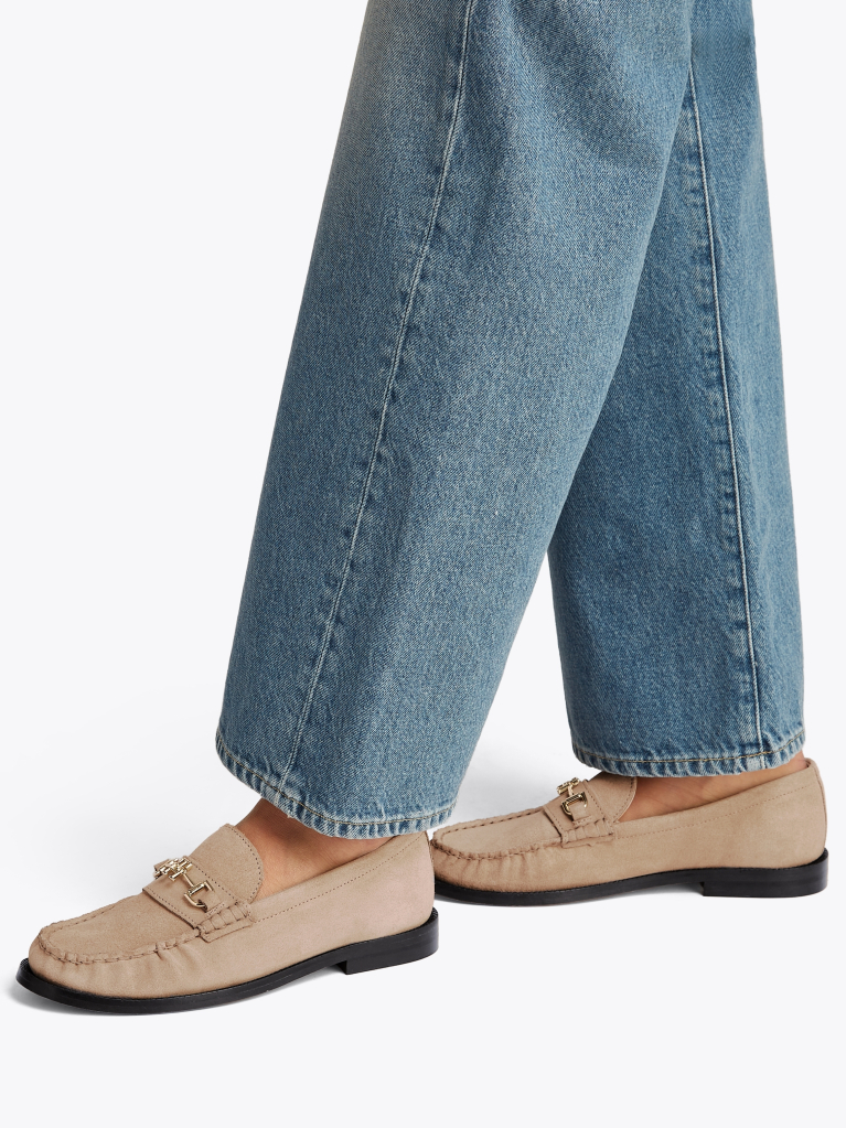 Ροζ Σουέτ Horsebit Loafers  Γυναίκες