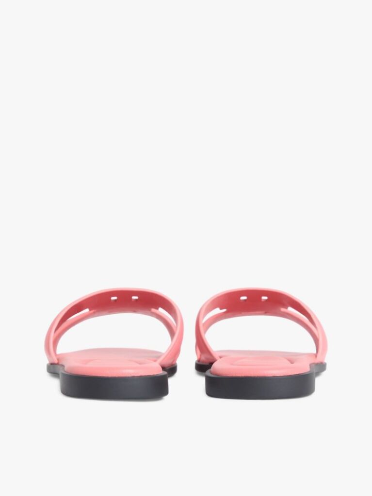 Pink Leather TH Monogram Mules  Women