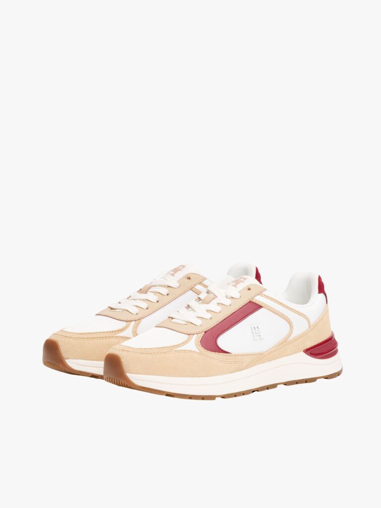 Multi Suede Mixed Texture Trainers  Women