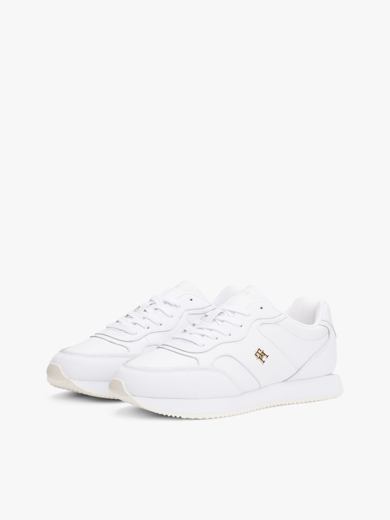 White Leather TH Monogram Colour-Pop Trainers  Women