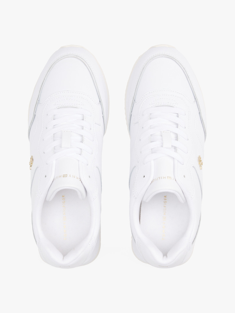 White Leather TH Monogram Colour-Pop Trainers  Women