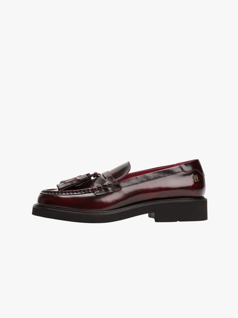Κόκκινο Δερμάτινα Loafers  Γυναίκες