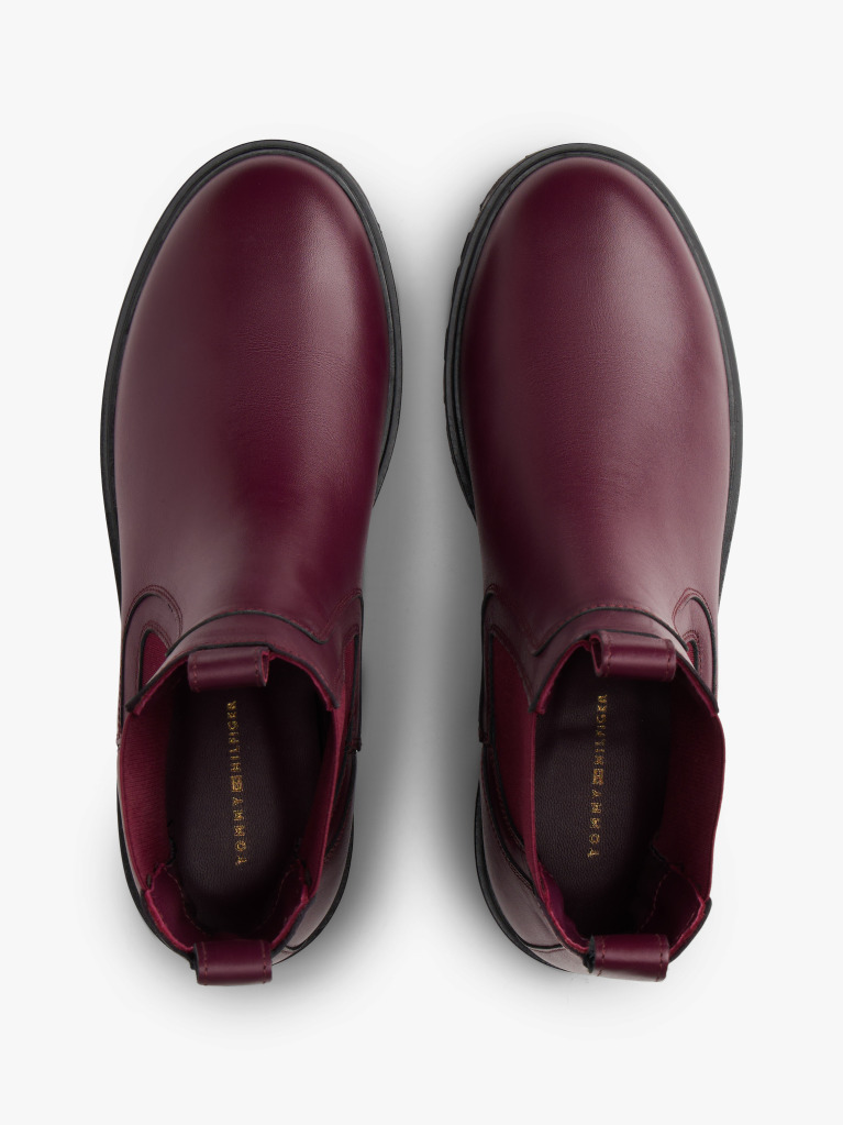 Brown Leather Chelsea Boots  Women
