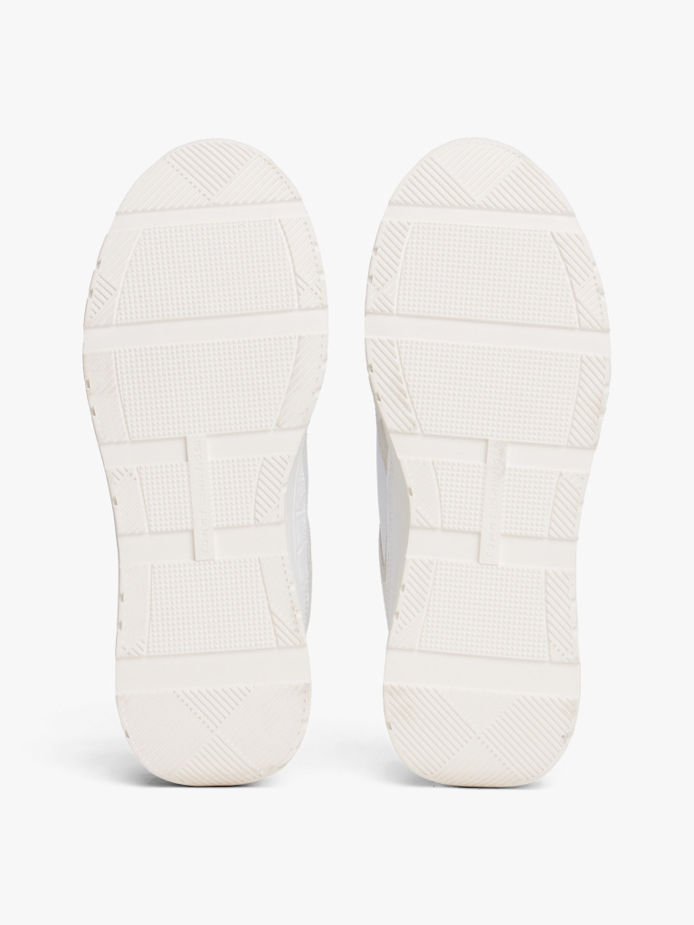 Άσπρο Δερμάτινα TH Monogram Sneakers  Γυναίκες