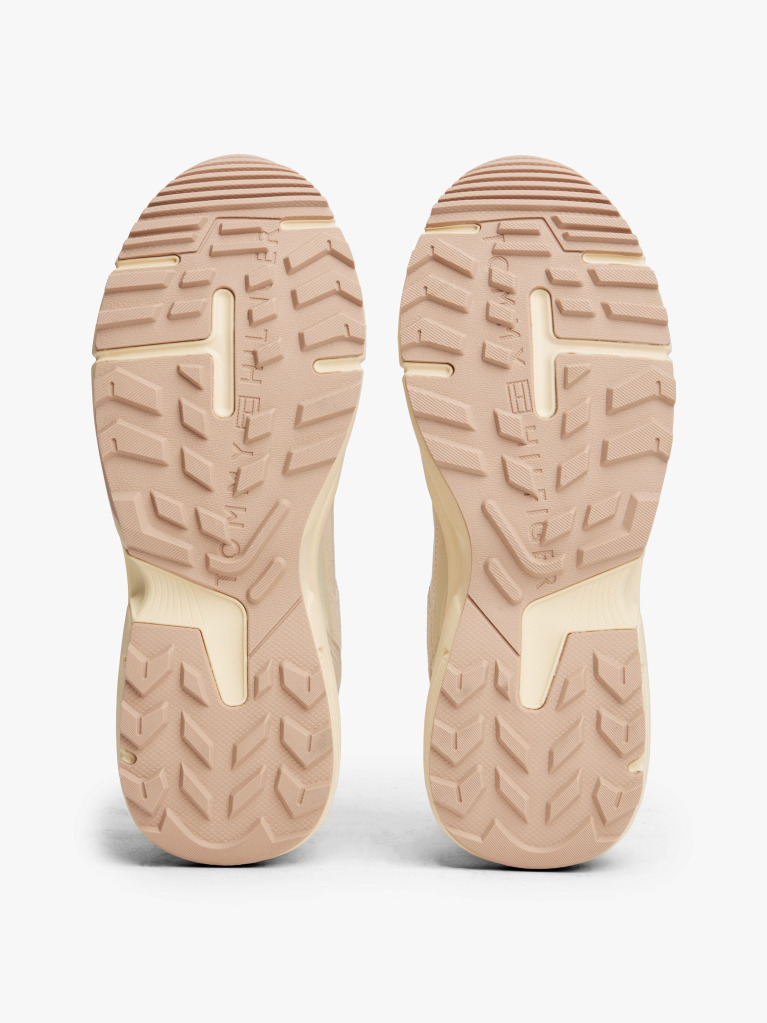Μπεζ Δερμάτινα TH Monogram Sneakers  Γυναίκες
