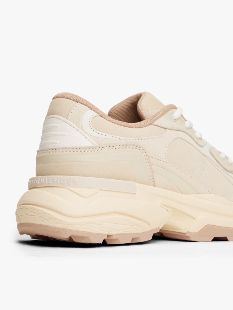 Μπεζ Δερμάτινα TH Monogram Sneakers  Γυναίκες