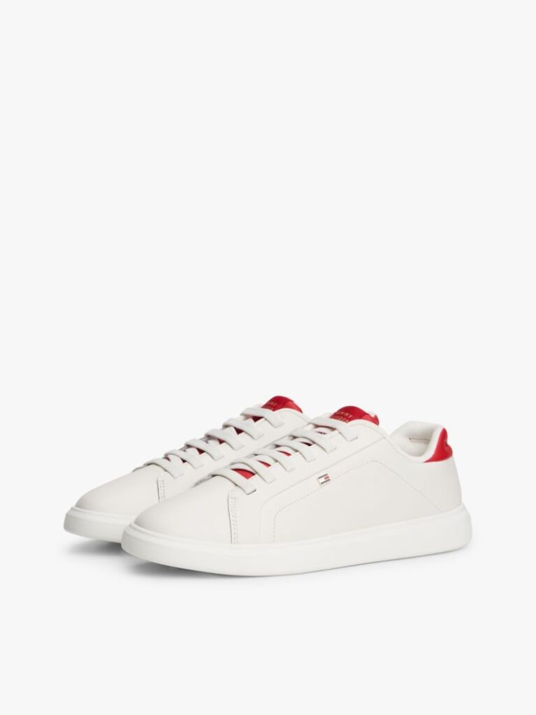 Multi Lightweight Leather Cupsole Court Trainers  Women