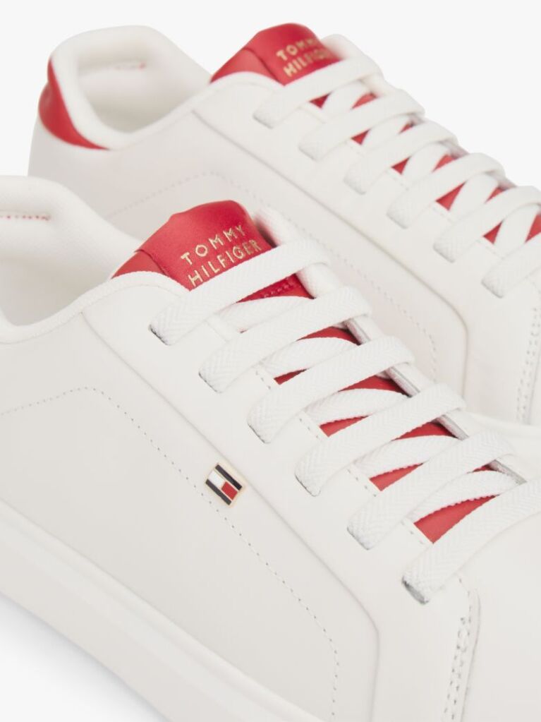 Multi Lightweight Leather Cupsole Court Trainers  Women