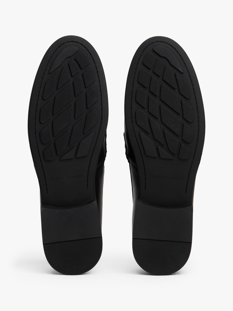 Μαύρο Δερμάτινα TH Monogram Loafers  Γυναίκες