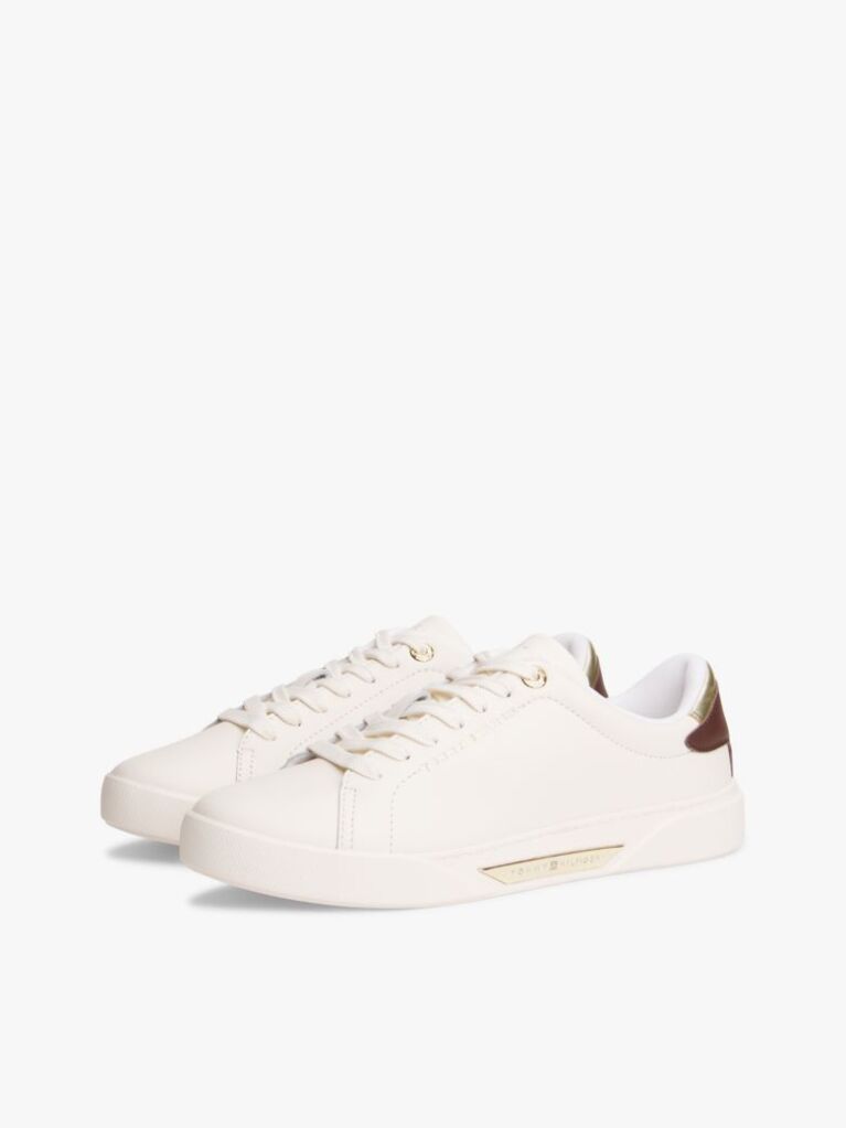 Μπεζ Δερμάτινα Sneakers  Γυναίκες