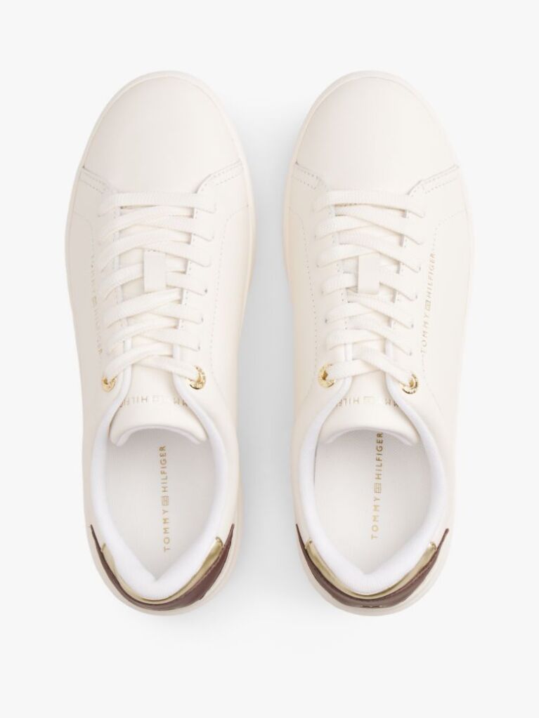 Μπεζ Δερμάτινα Sneakers  Γυναίκες