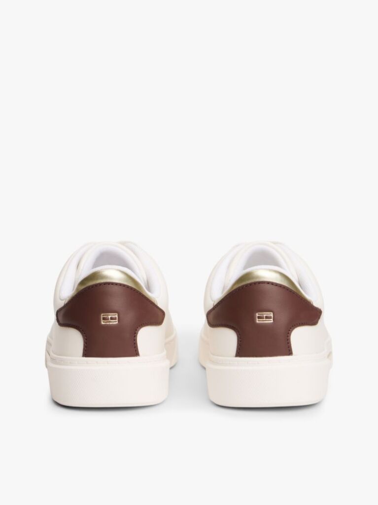 Μπεζ Δερμάτινα Sneakers  Γυναίκες