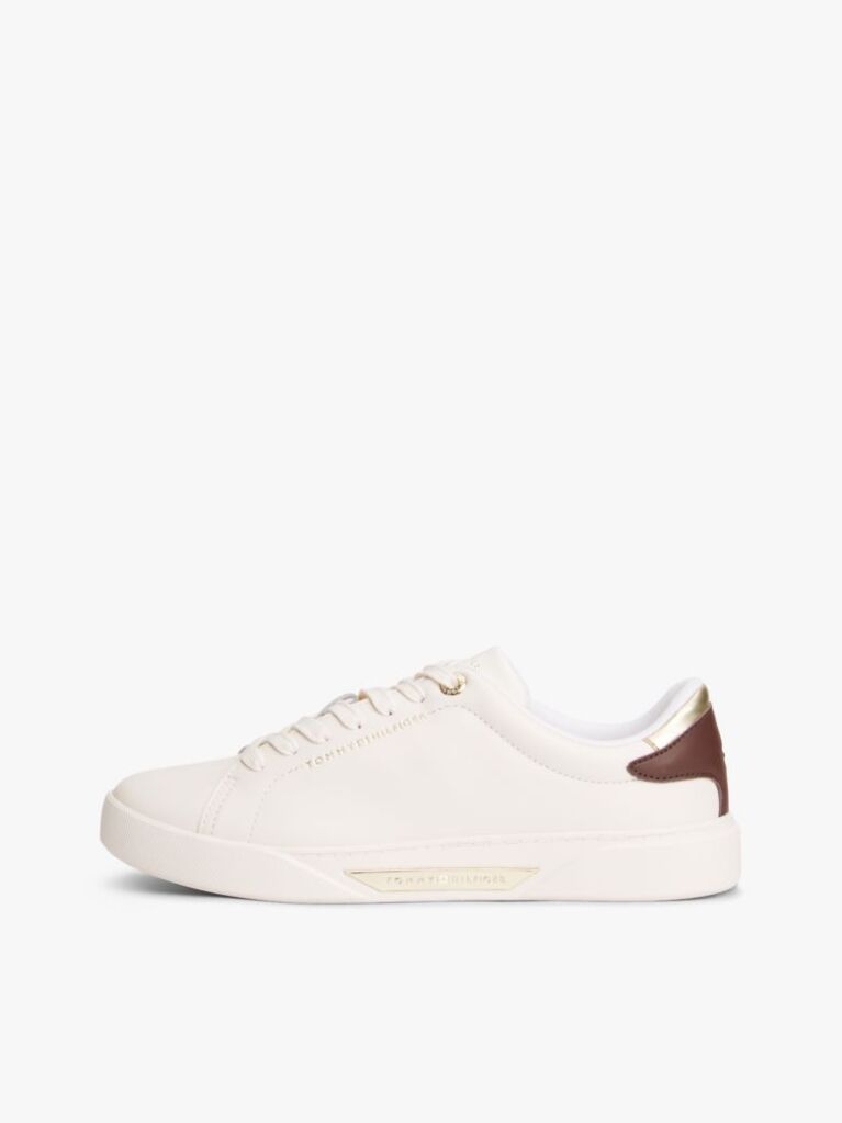 Μπεζ Δερμάτινα Sneakers  Γυναίκες