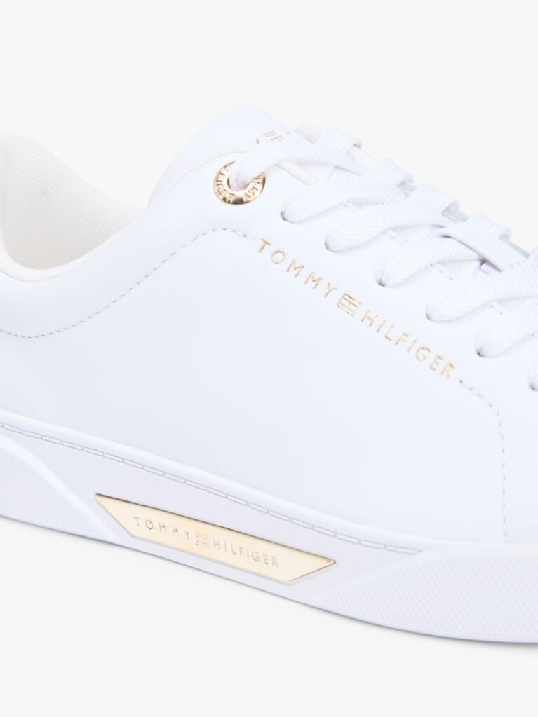 Άσπρο Δερμάτινα Sneakers  Γυναίκες
