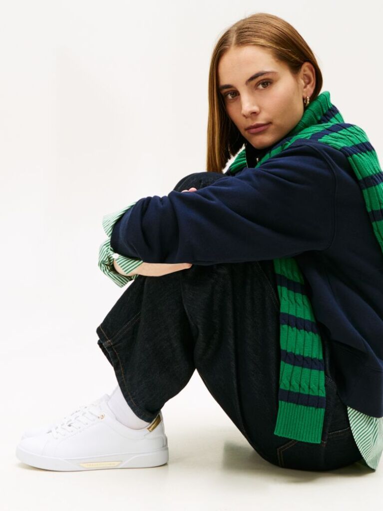 Άσπρο Δερμάτινα Sneakers  Γυναίκες