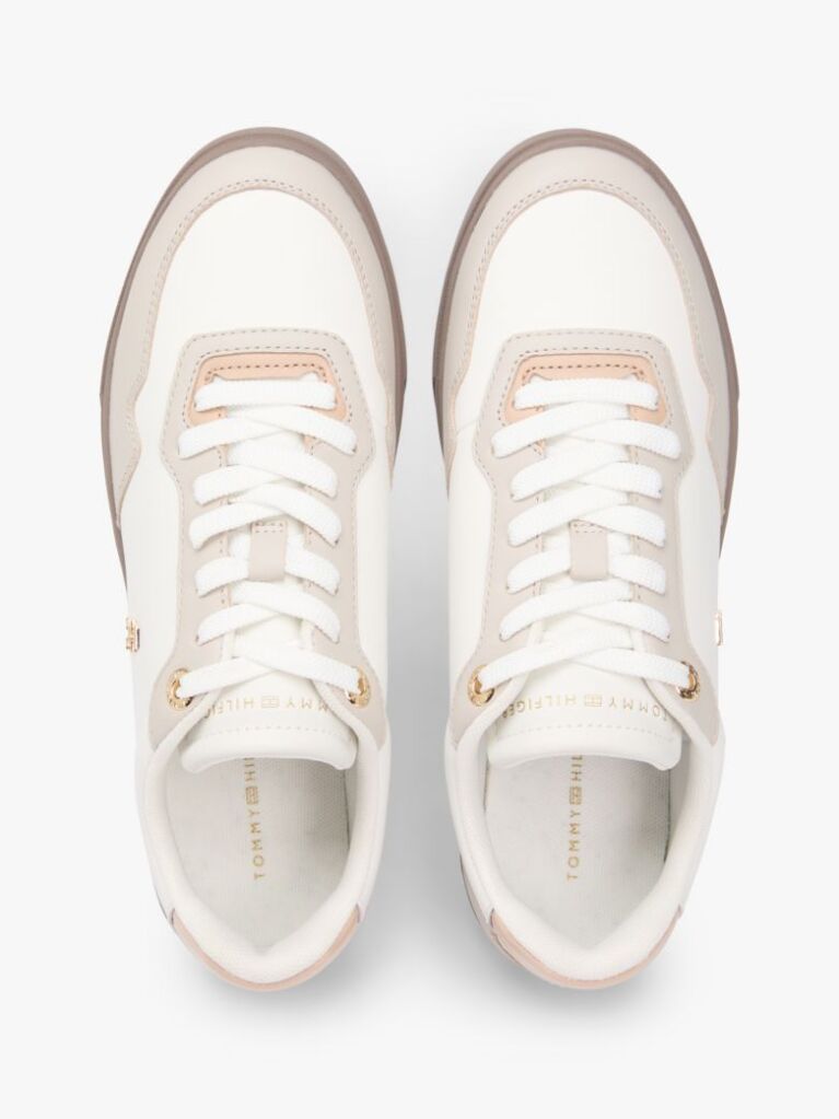 Multi Δερμάτινα Sneakers Με Μίξη Υφών  Γυναίκες