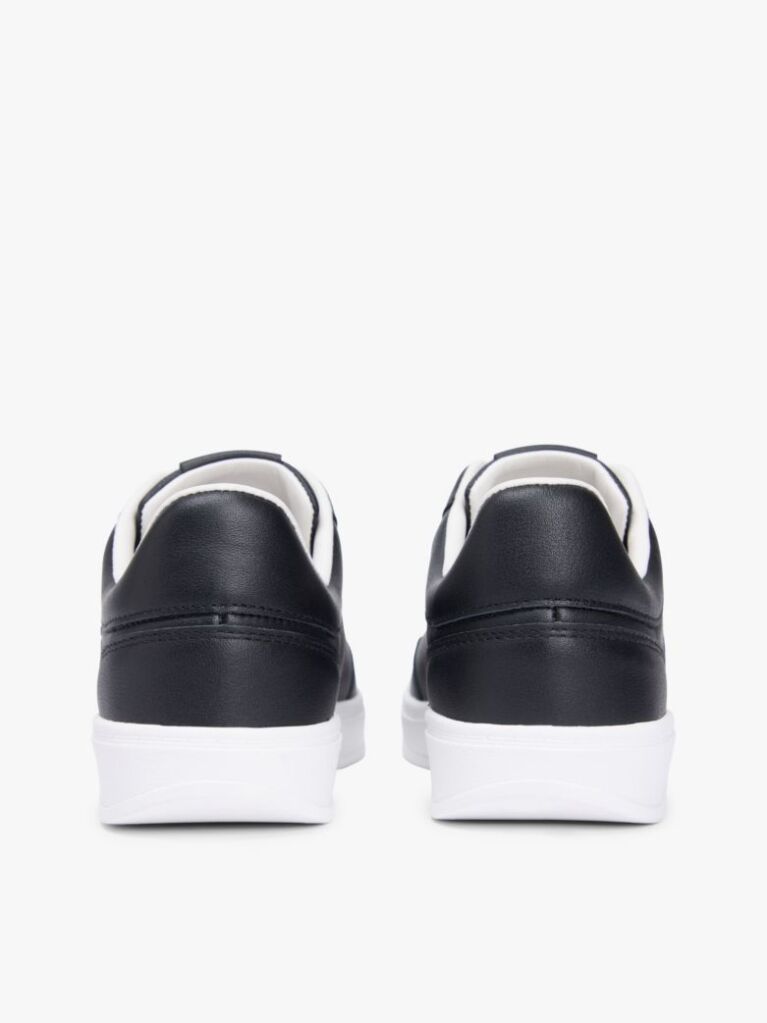 Μαύρο TH Monogram Δερμάτινα Sneakers  Γυναίκες