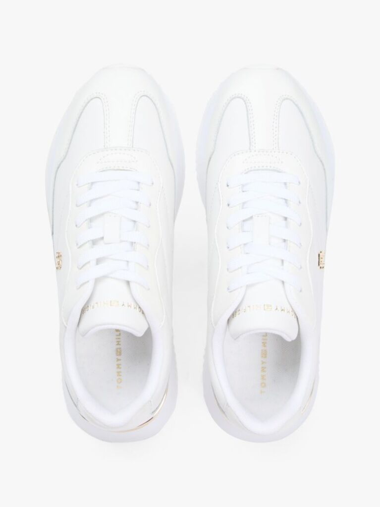 Άσπρο Δερμάτινα Sneakers Με Μονόγραμμα TH  Γυναίκες