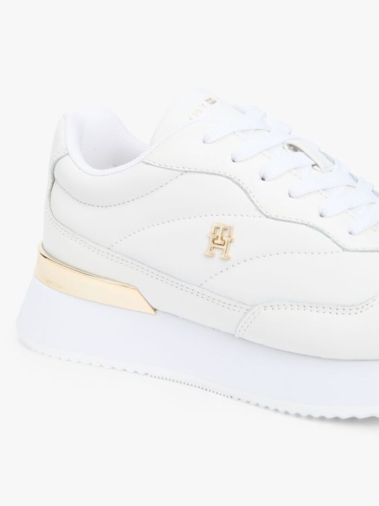Άσπρο Δερμάτινα Sneakers Με Μονόγραμμα TH  Γυναίκες