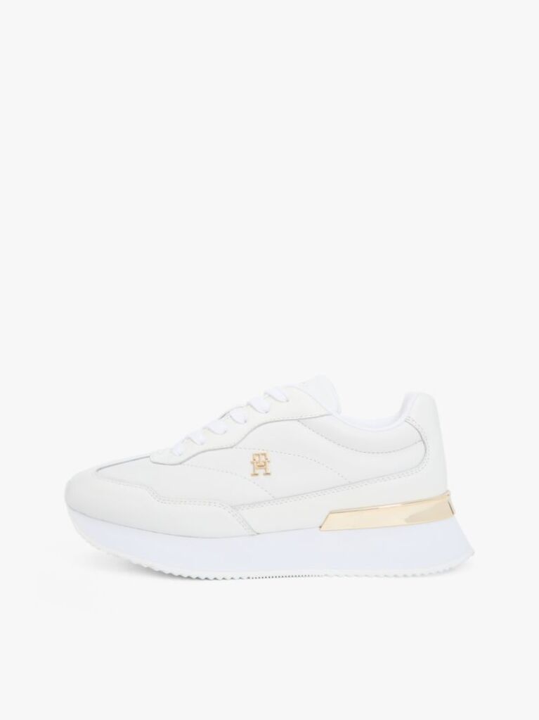 Άσπρο Δερμάτινα Sneakers Με Μονόγραμμα TH  Γυναίκες