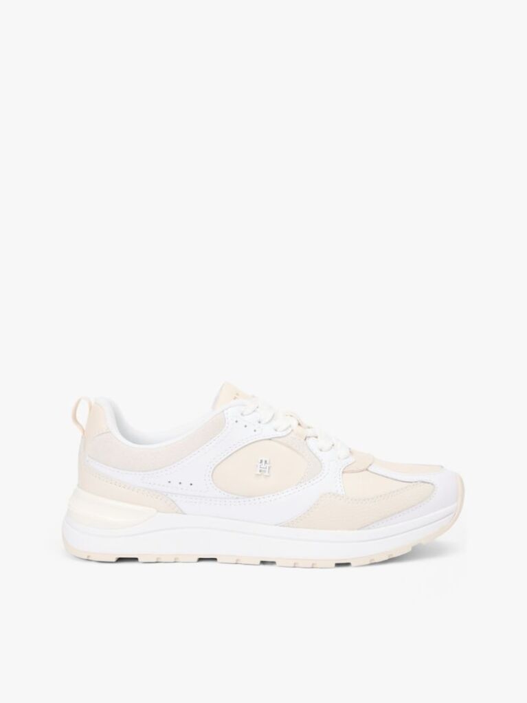 Multi TH Monogram Leather Mixed Texture Trainers  Women