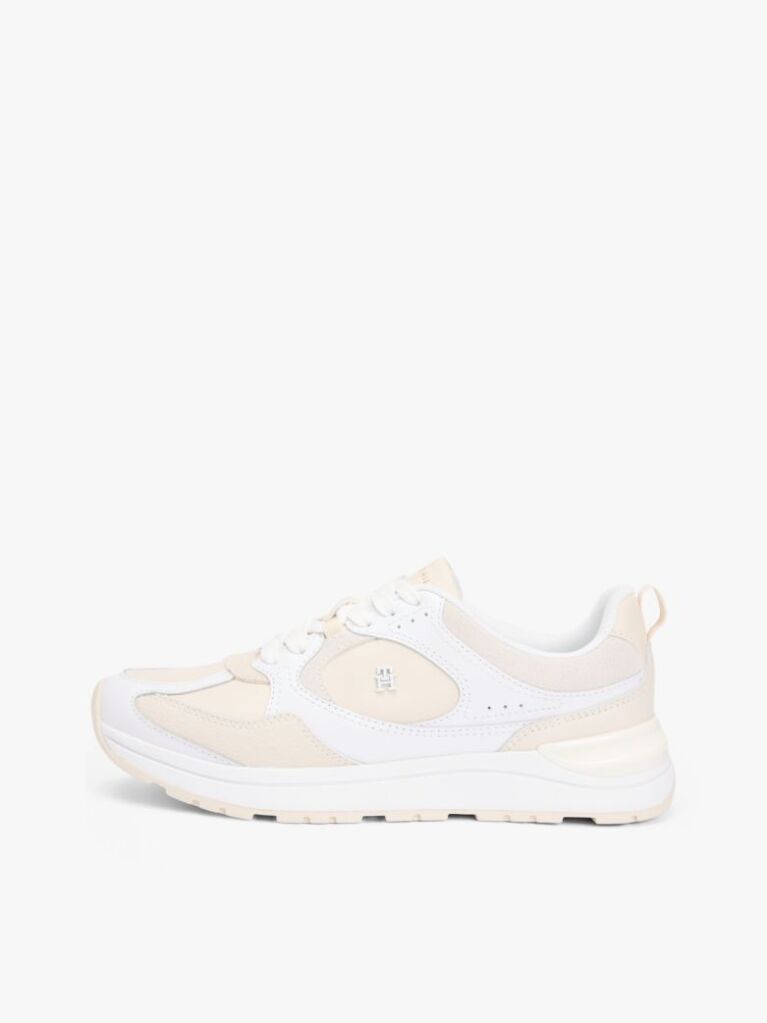 Multi TH Monogram Leather Mixed Texture Trainers  Women